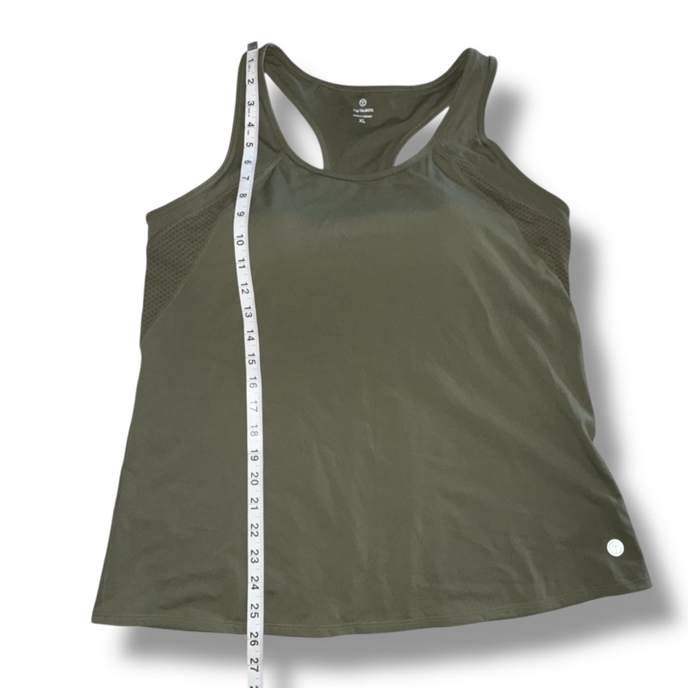 TALBOTS Performance Interlock Tank with Bra - XL Olive Branch - Picture 12 of 12